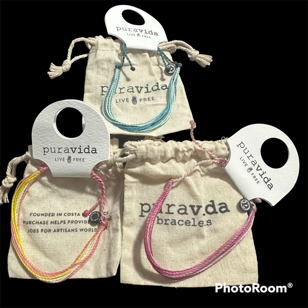 Set of 3 Puravida bracelets